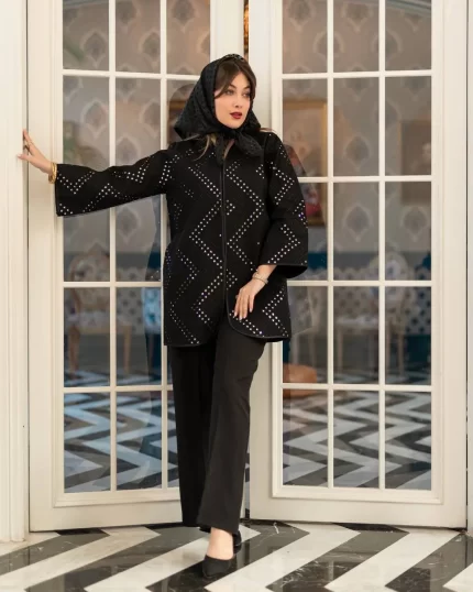 مانتو آیینه دوزی